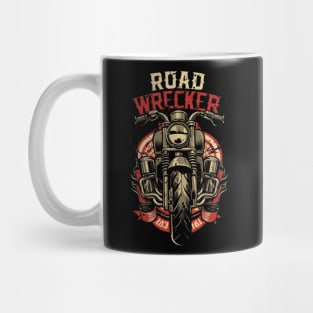 Road Wrecker Biker Design Mug